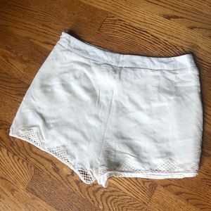 Urban Outfitters cream shorts with detail